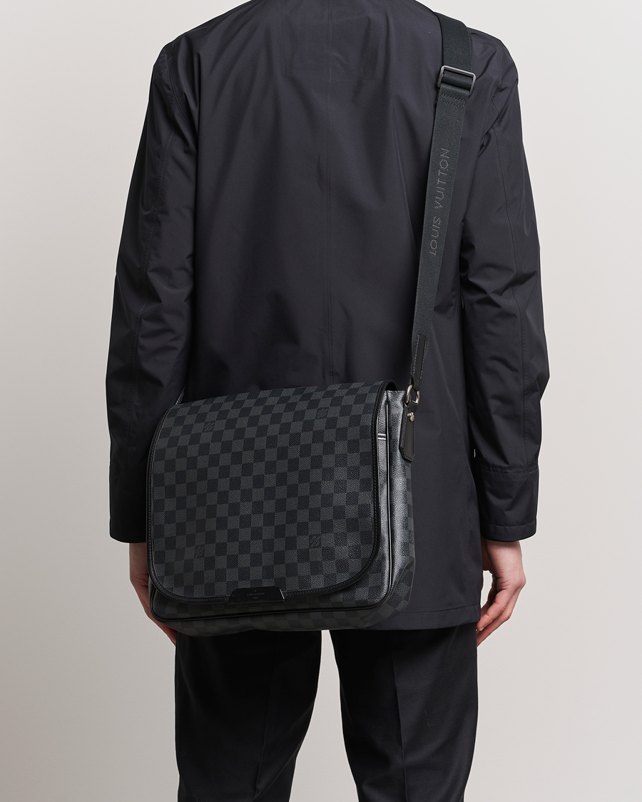 Heren |  | Louis Vuitton Pre-Owned | Daniel MM Satchel Leather Bag Damier Graphite