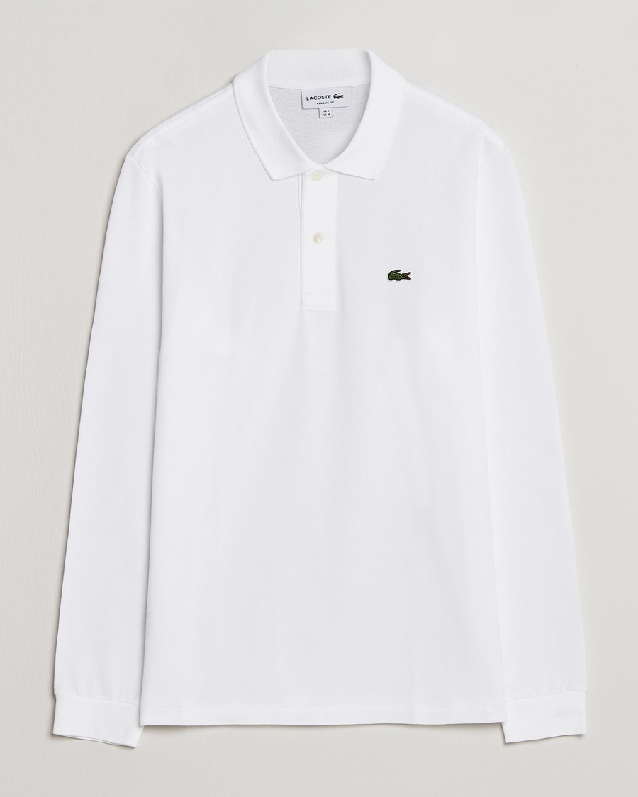 Lacoste Original Long Sleeve Polo Piké White – Wit