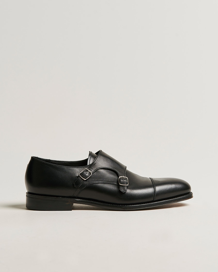Loake 1880 Cannon Monkstrap Black Calf – Zwart