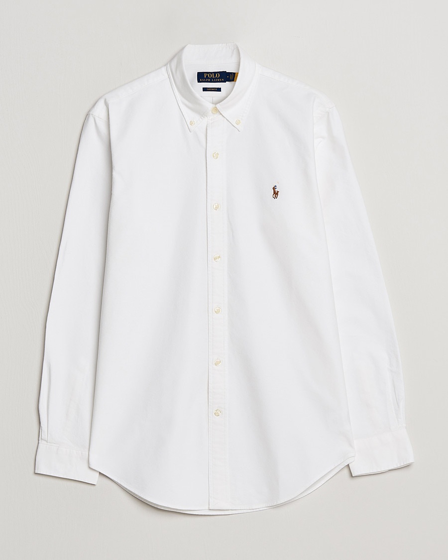 Polo Ralph Lauren Custom Fit Oxford Shirt White – Wit