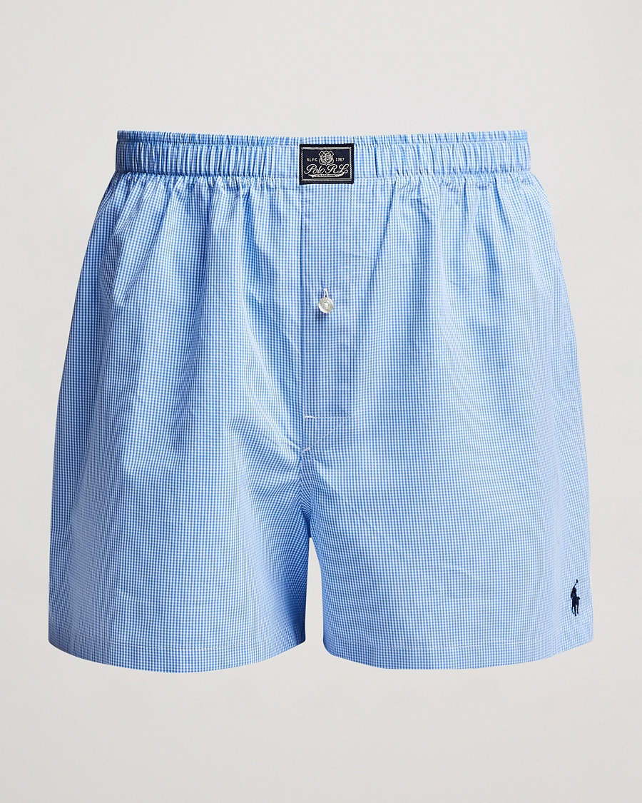 Polo Ralph Lauren Woven Boxer Blue Gingham Blue – Blauw