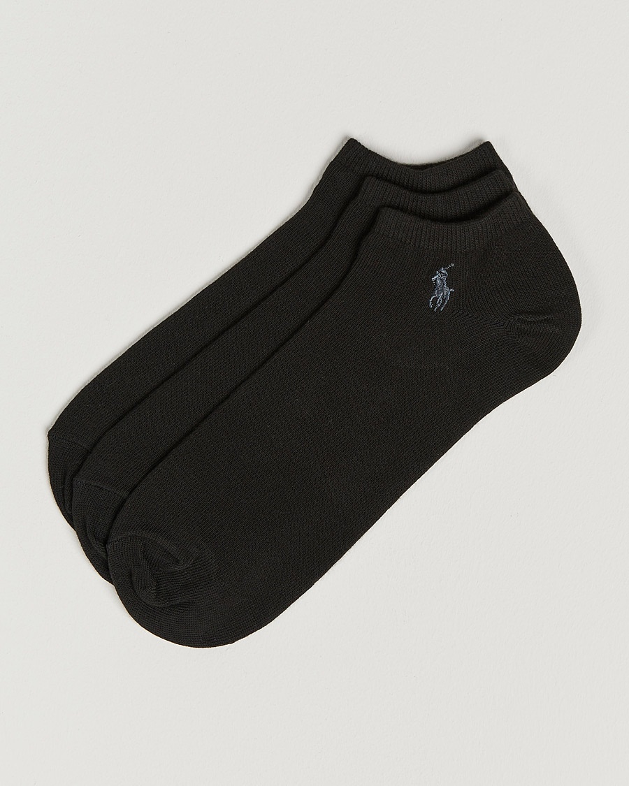 Polo Ralph Lauren 3-Pack Ghost Sock Black – Zwart