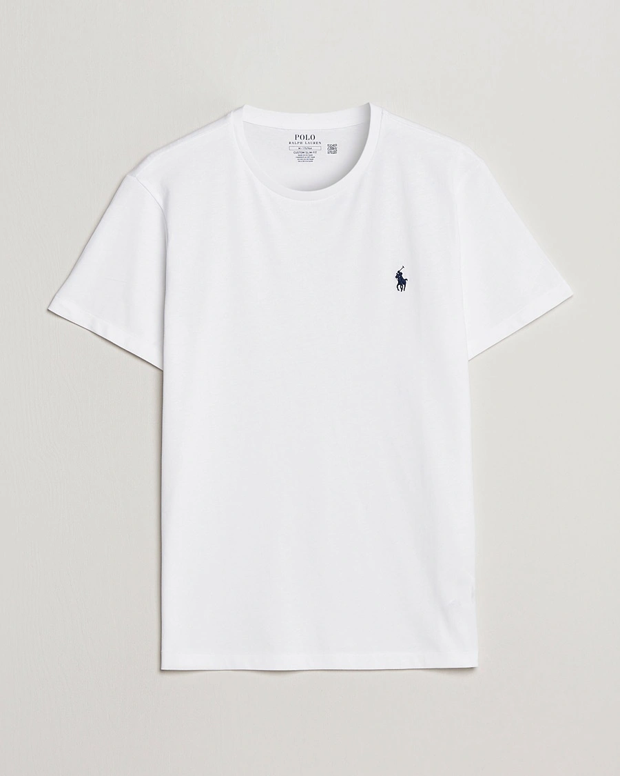 Polo Ralph Lauren Custom Slim Fit Tee White – Wit