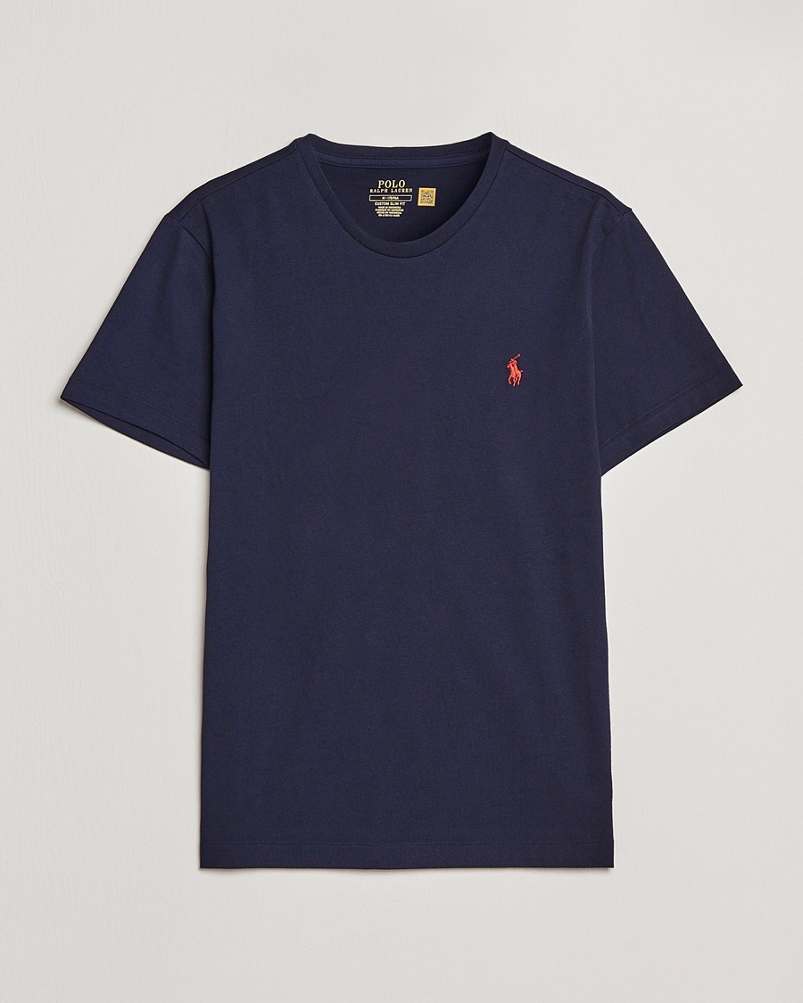 Polo Ralph Lauren Custom Slim Fit Tee Ink – Blauw