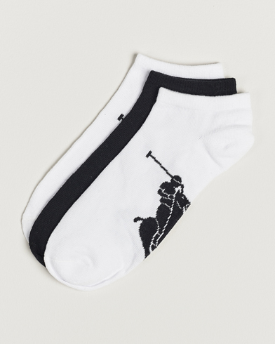 Heren | Polo Ralph Lauren | Polo Ralph Lauren | 3-Pack Sneaker Socks White/Black/White
