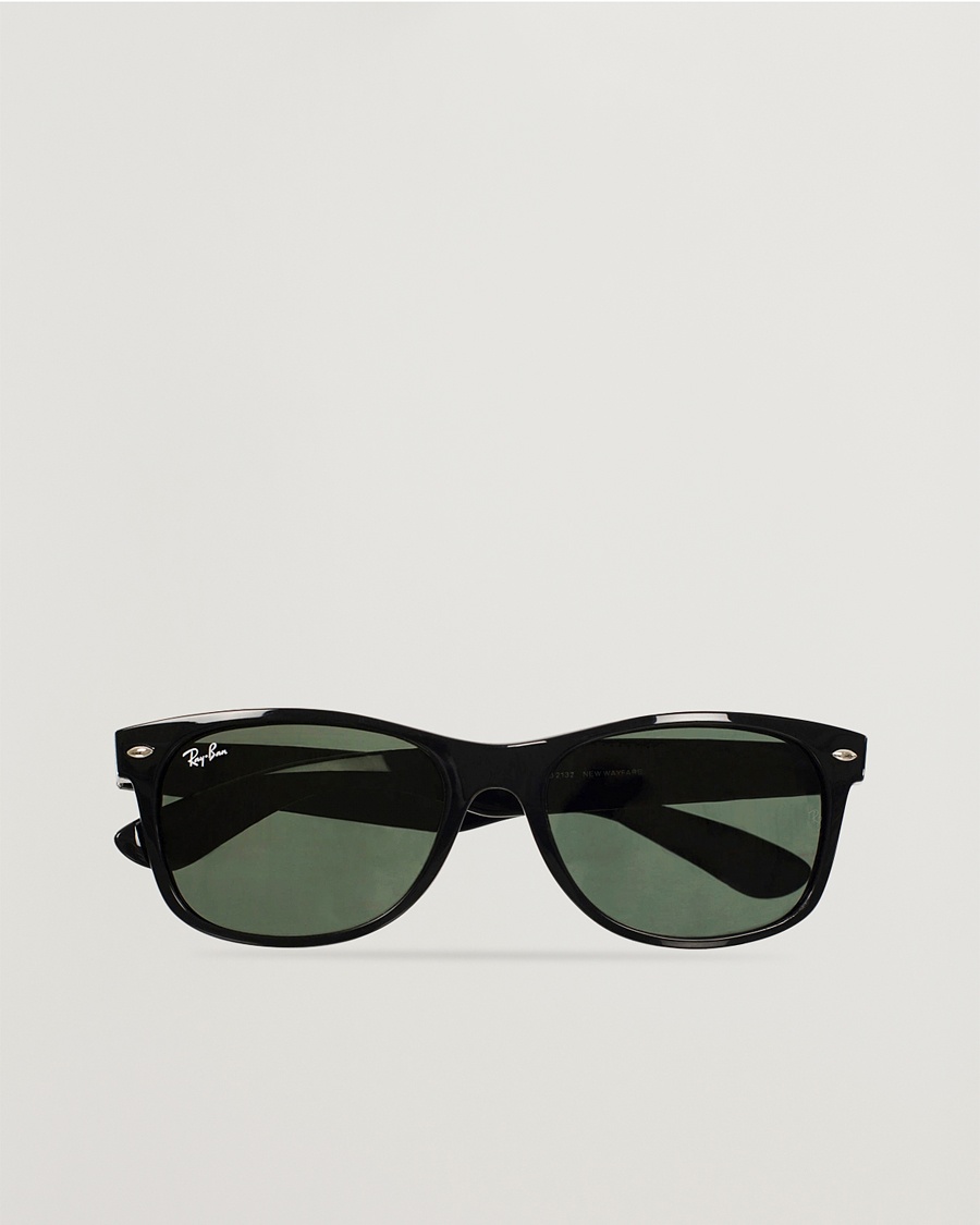 Ray-Ban New Wayfarer Sunglasses Black/Crystal Green – Zwart
