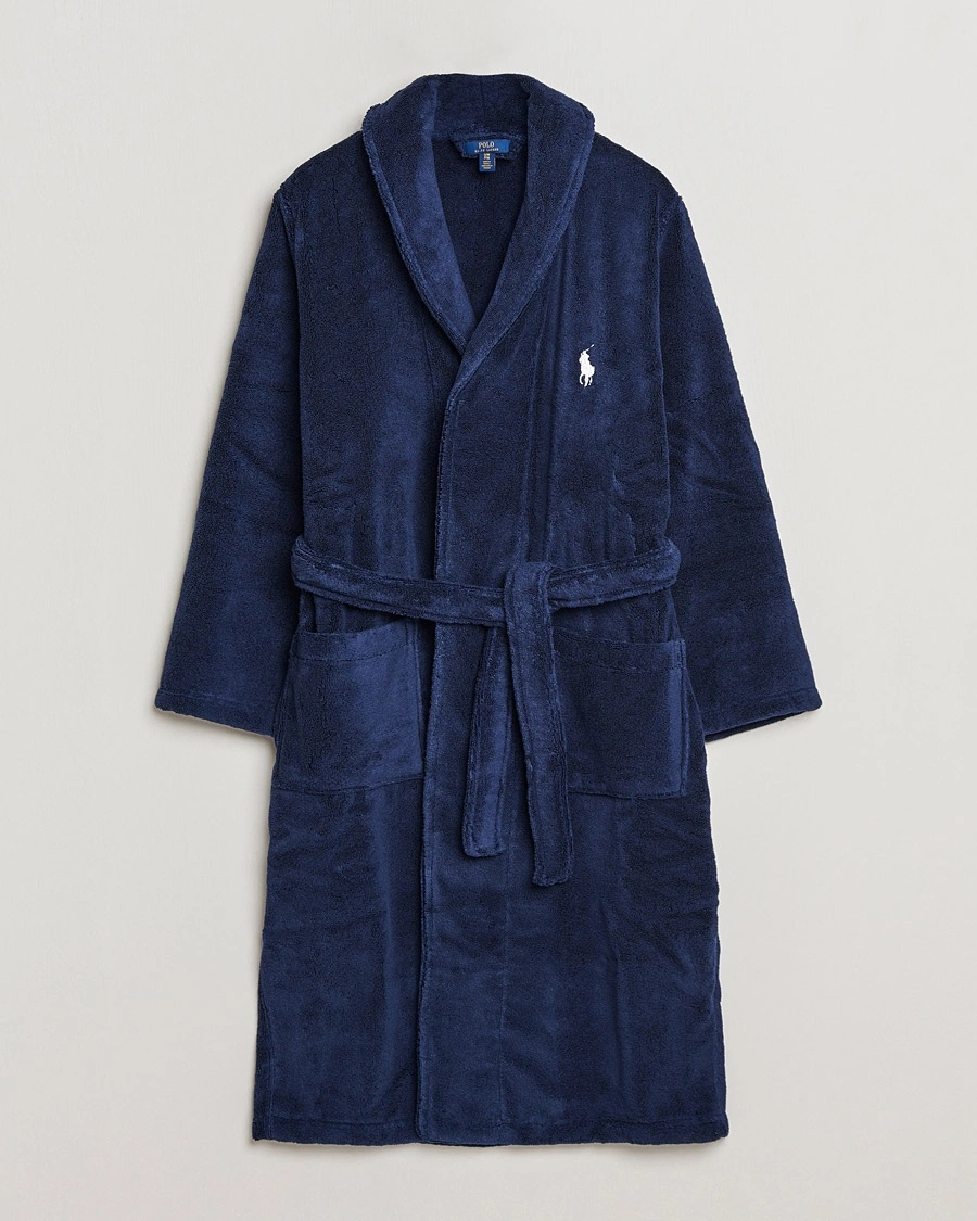Polo Ralph Lauren Shawl Robe Navy – Blauw
