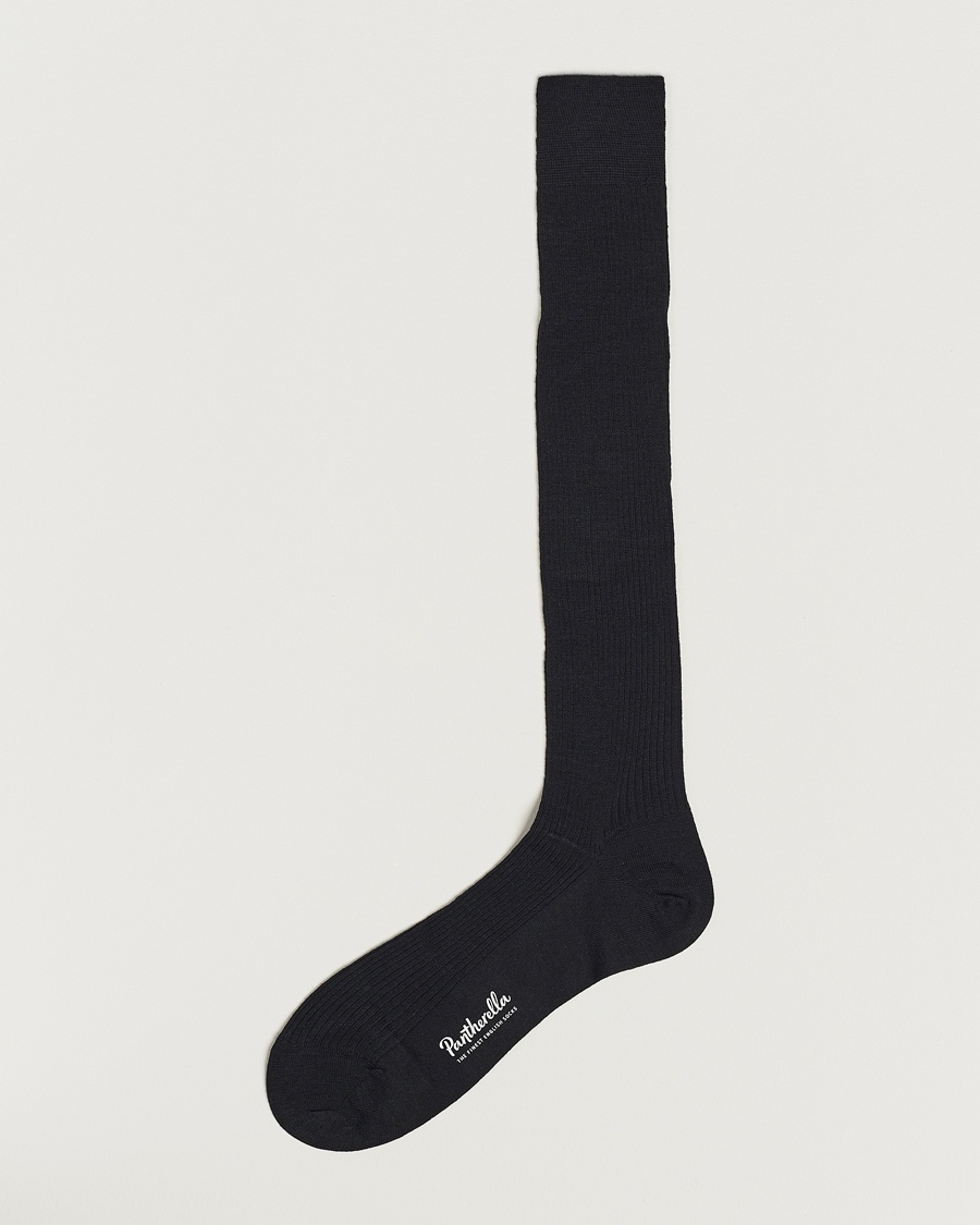 Pantherella Naish Long Merino/Nylon Sock Black – Zwart