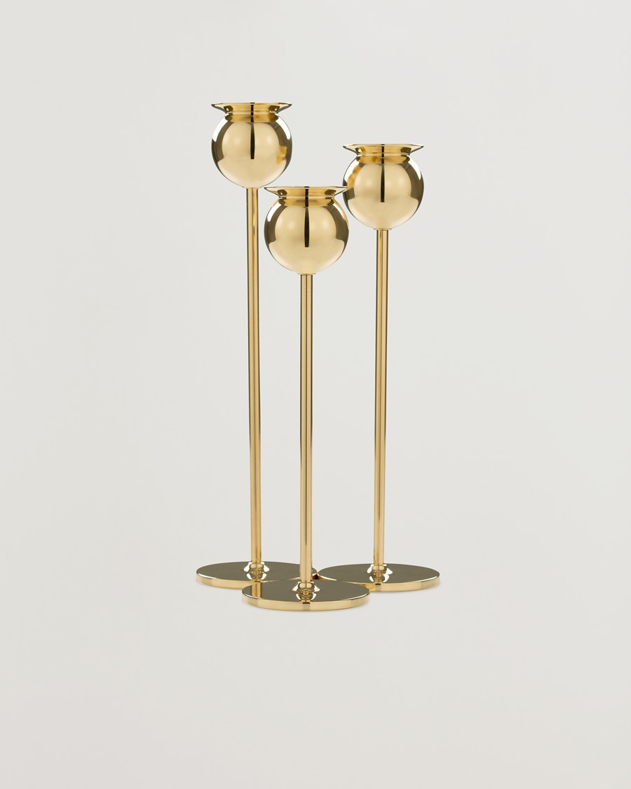 Heren | Student | Skultuna | The Tulip Candlestick Brass Set of Three