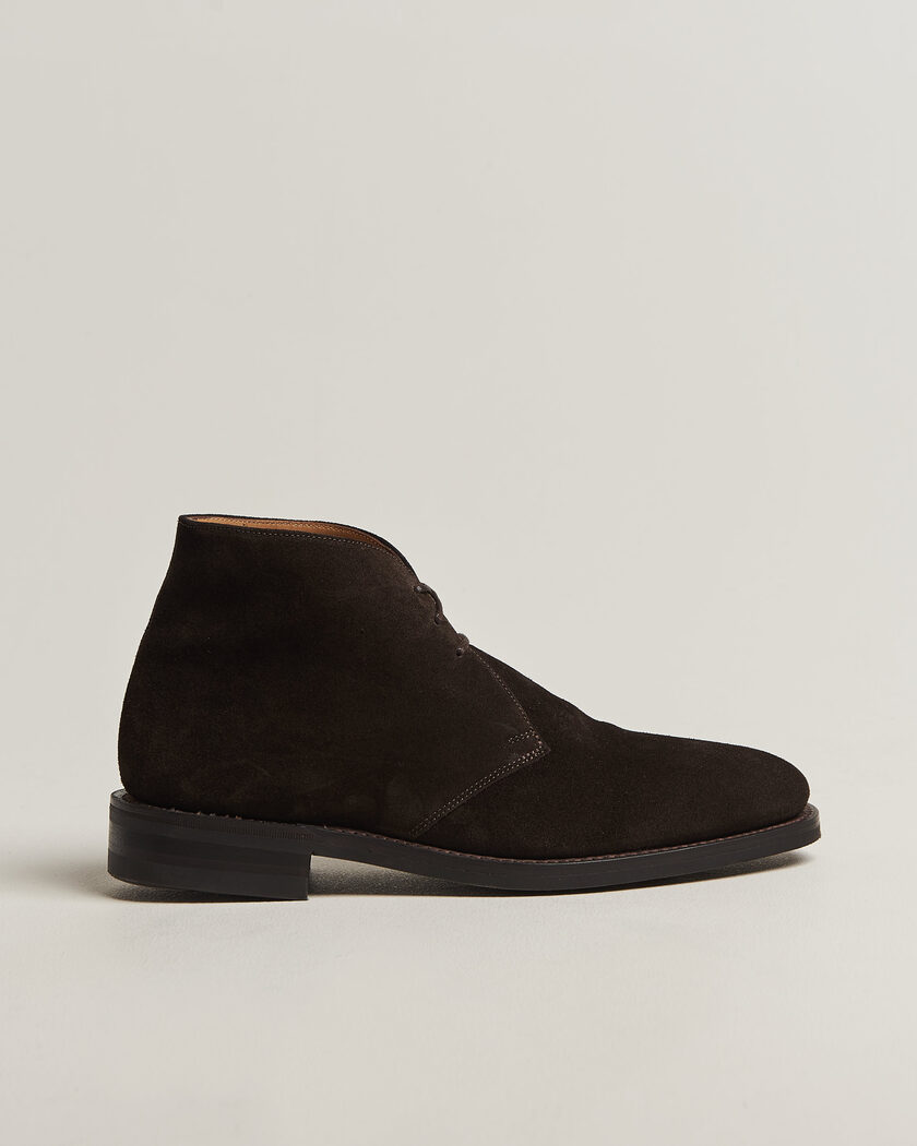 Loake 1880 Pimlico Chukka Boot Dark Brown Suede – Bruin