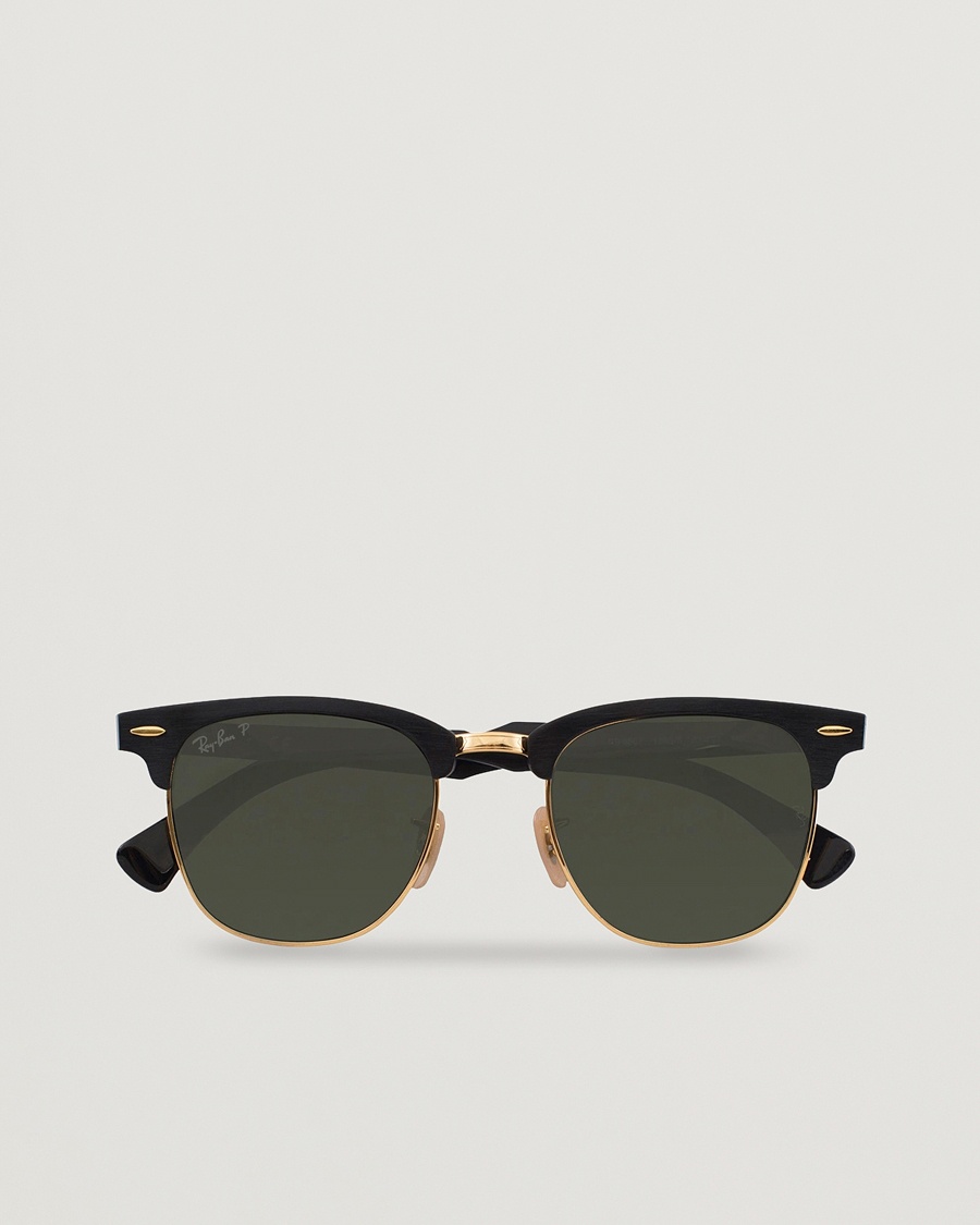 Ray-Ban 0RB3507 Clubmaster Sunglasses Black Arista/Polar Green – Zwart
