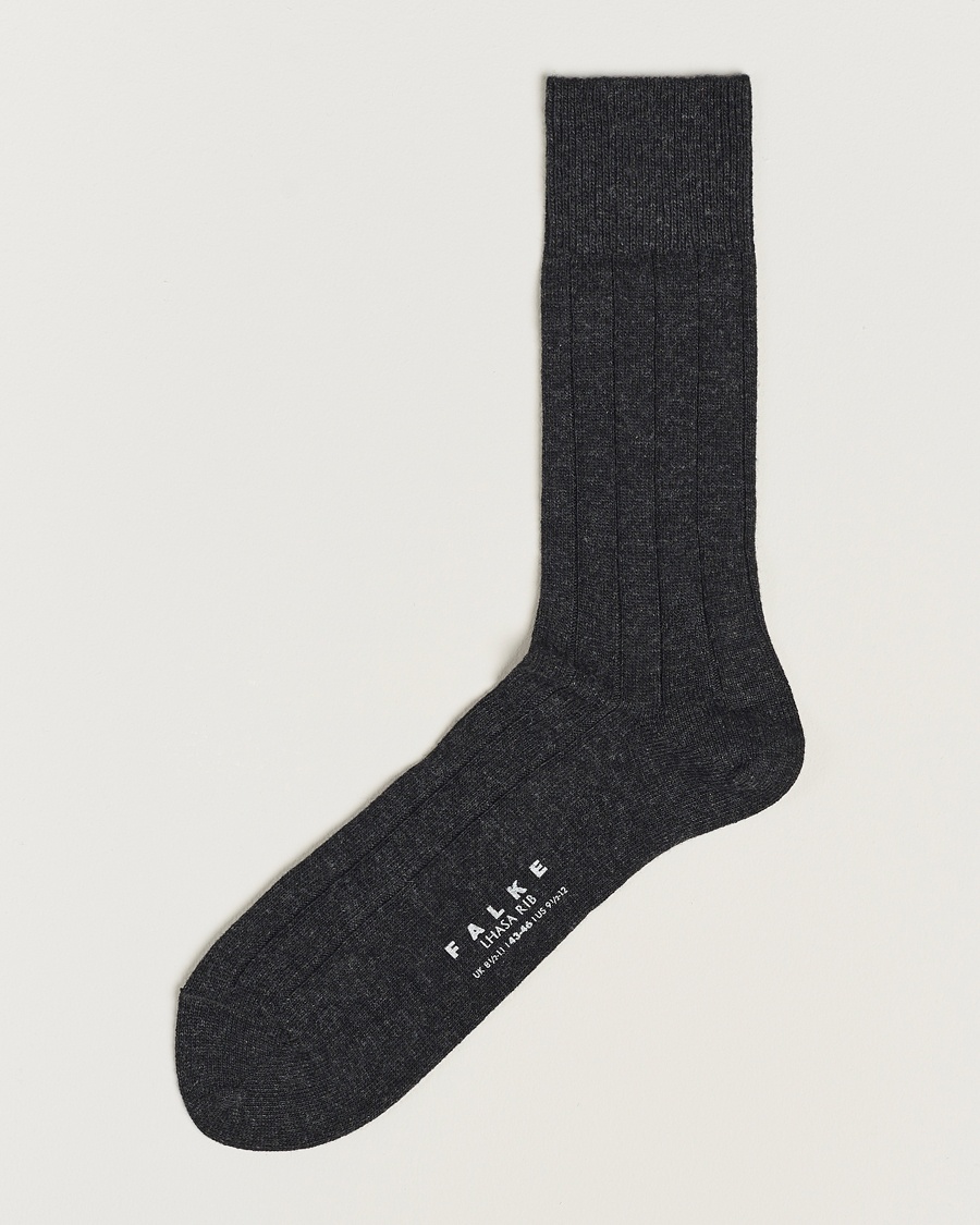 Falke Lhasa Cashmere Socks Antracite Grey – Grijs
