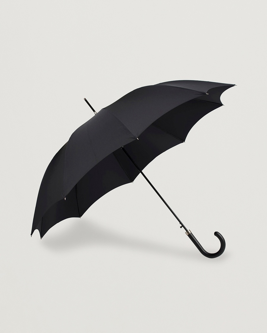 Fox Umbrellas Hardwood Automatic Umbrella Black – Zwart