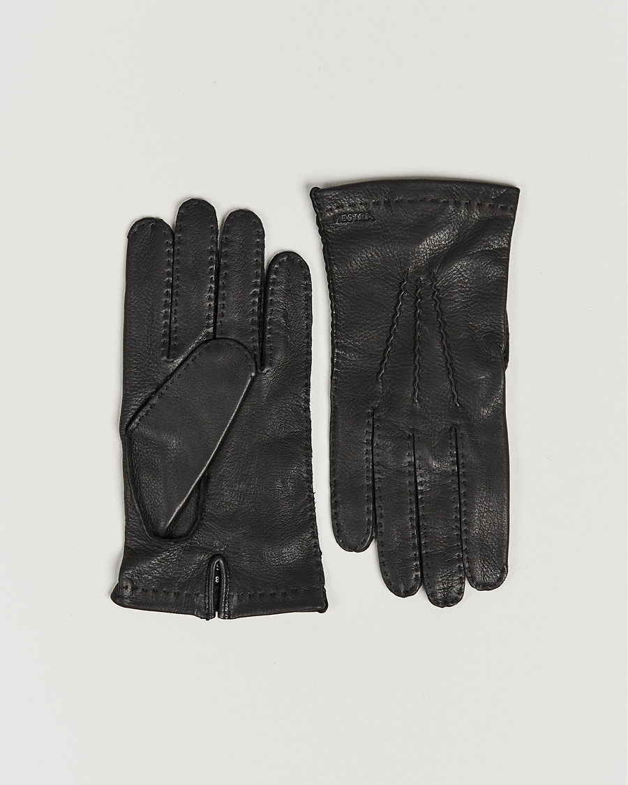 Hestra Henry Unlined Deerskin Glove Black – Zwart