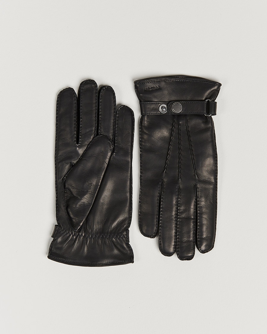 Hestra Jake Wool Lined Buckle Glove Black – Zwart