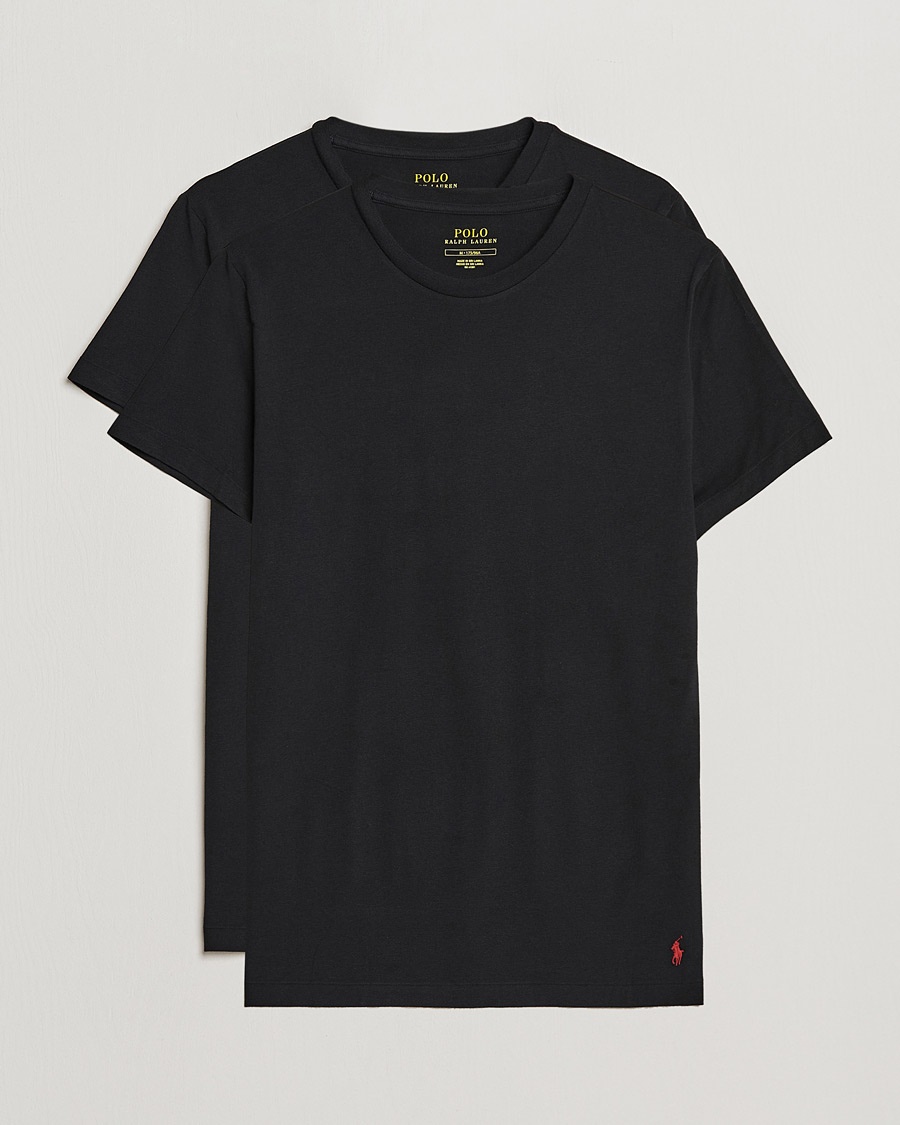 Polo Ralph Lauren 2-Pack Cotton Stretch T-Shirt Black – Zwart