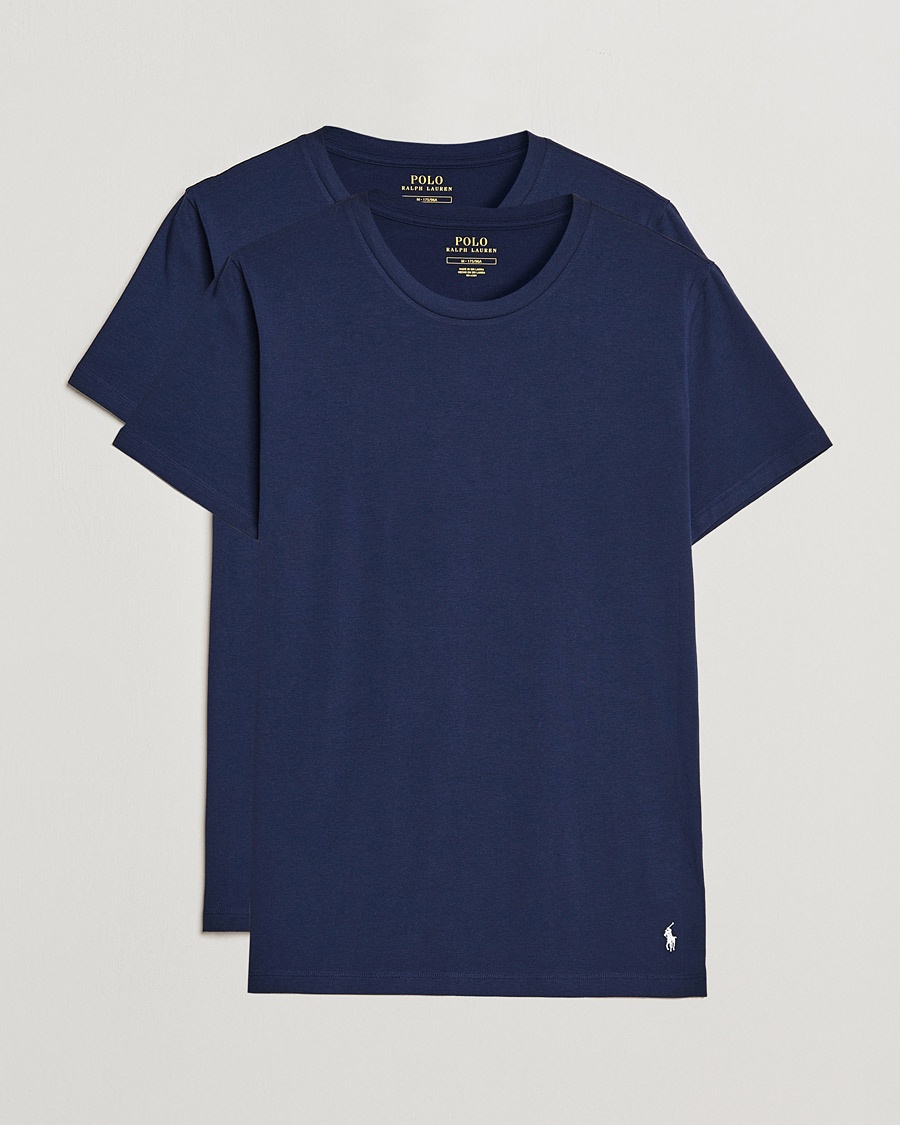 Polo Ralph Lauren 2-Pack Cotton Stretch T-Shirt Cruise Navy – Blauw