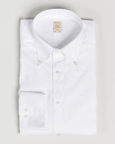 Heren | Stenströms | Stenströms | 1899 Slimline Supima Cotton Structure Shirt White