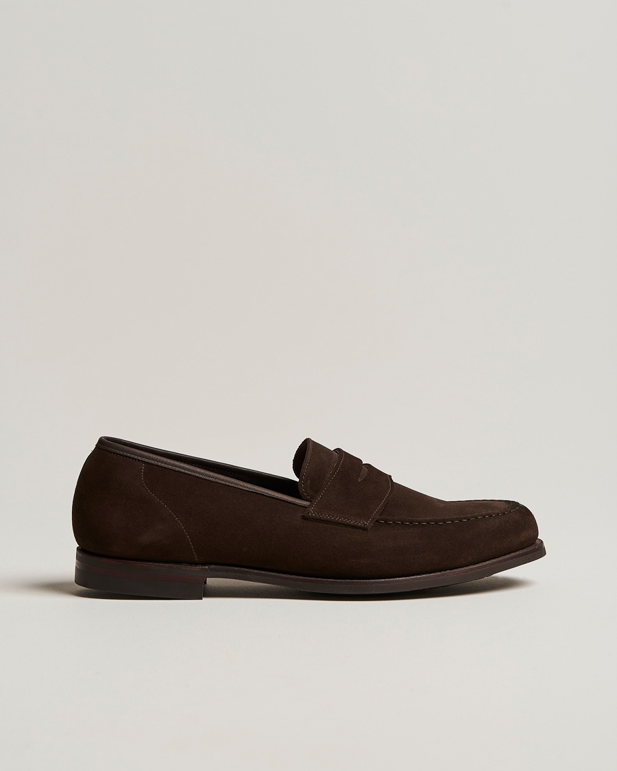 Crockett & Jones Harvard City Sole Dark Brown Suede – Bruin