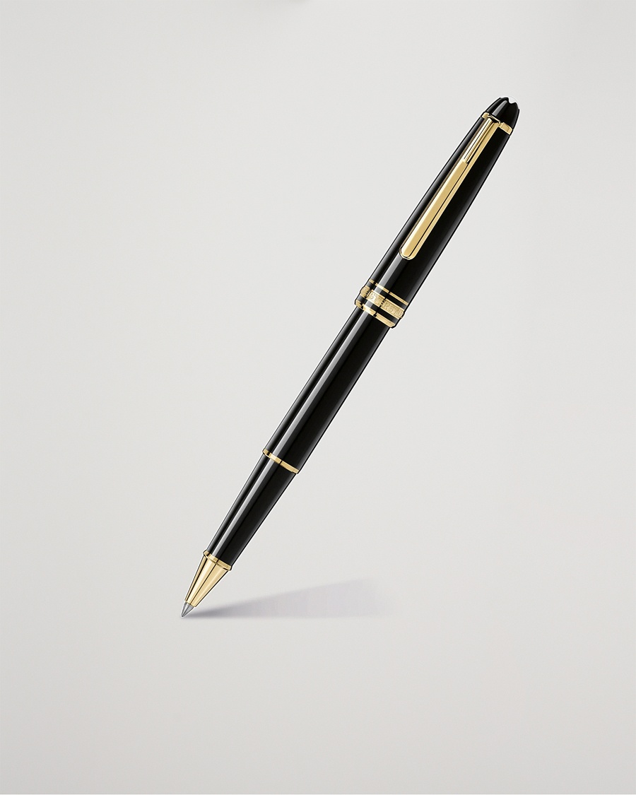 Montblanc 163 Classique Meisterstück Rollerball Pen Black – Zwart