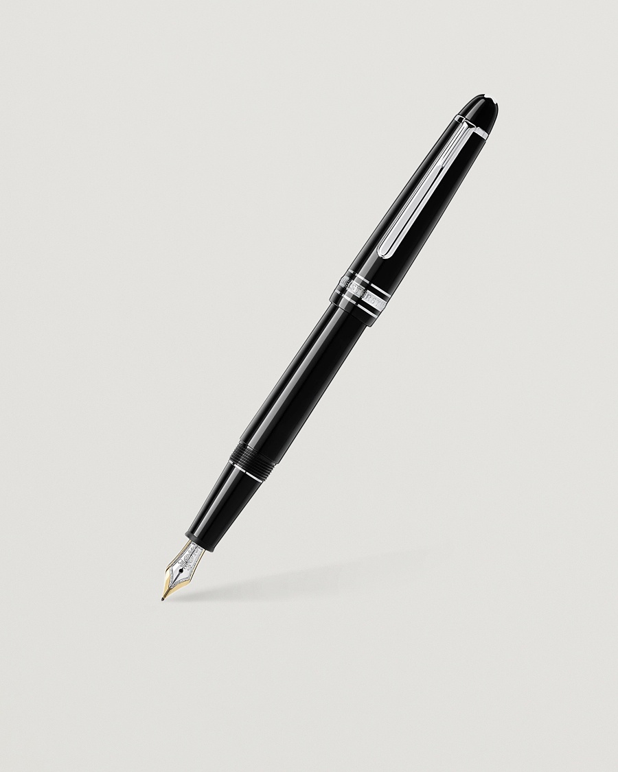 Montblanc 146 LeGrand Meisterstück M Fountain Pen Platinum Line – Zwart