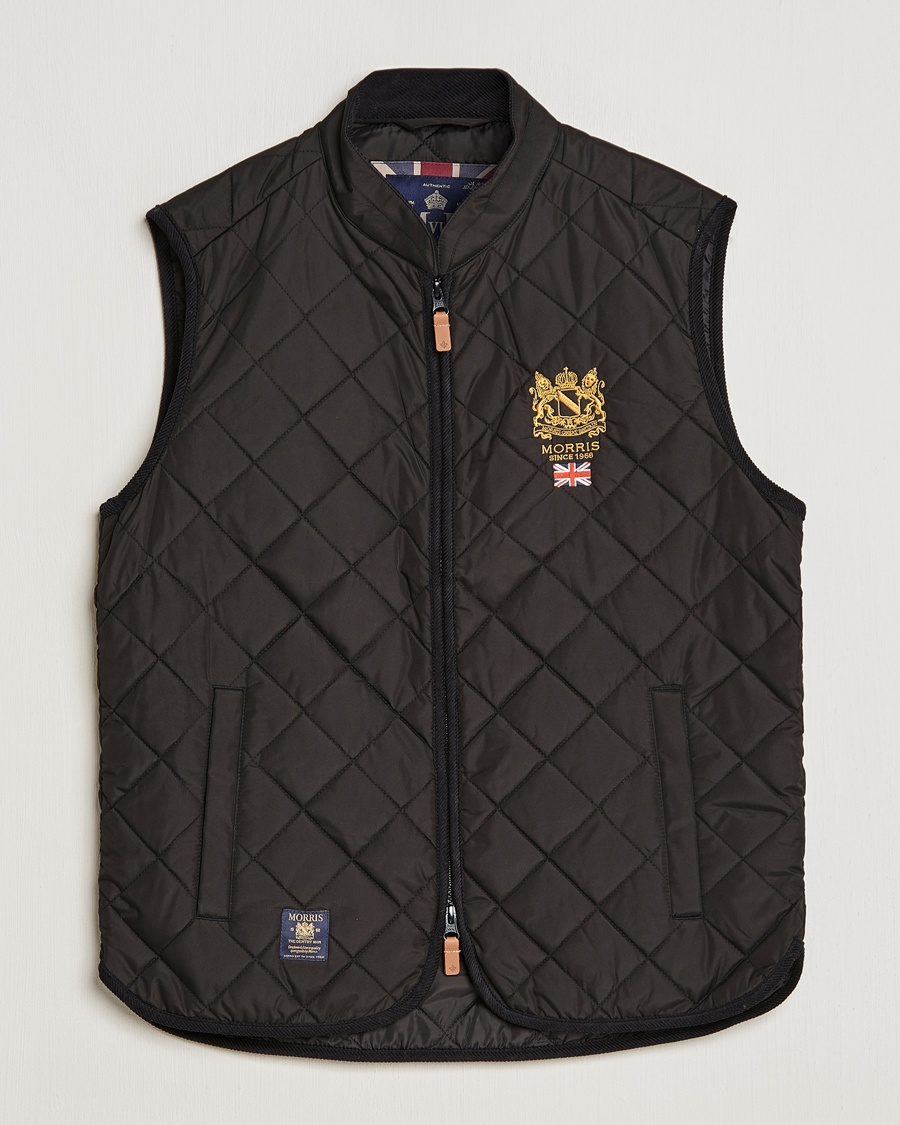 Morris Trenton Quilted Vest Black – Zwart
