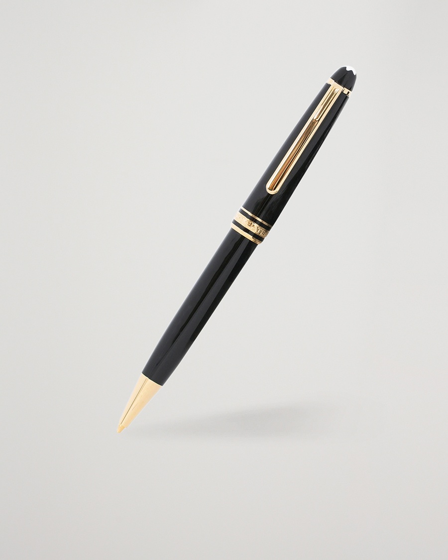 Montblanc 165 Meisterstück Mechanical Coated Classique Pencil Yellow Gold – Zwart