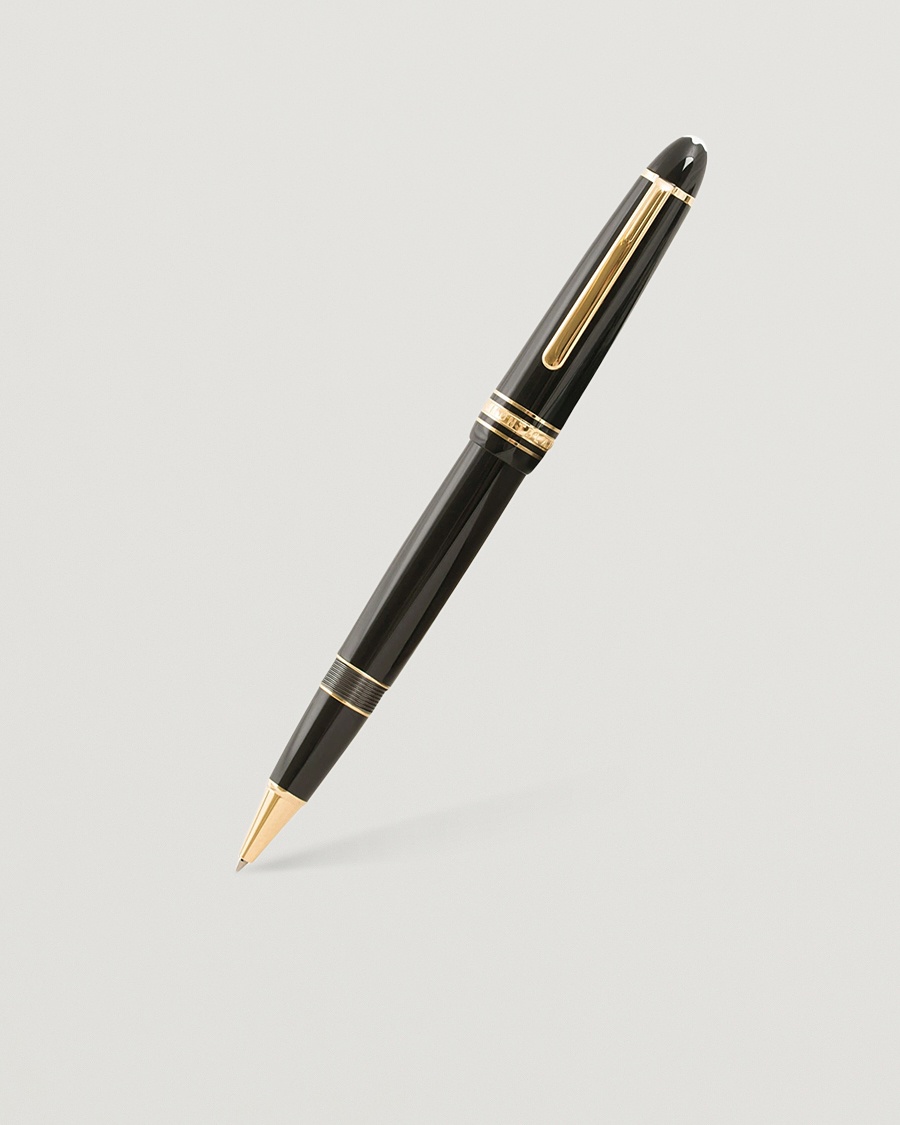 Montblanc 162 Meisterstück Rollerball LeGrand Pen Black/Yellow Gold – Zwart