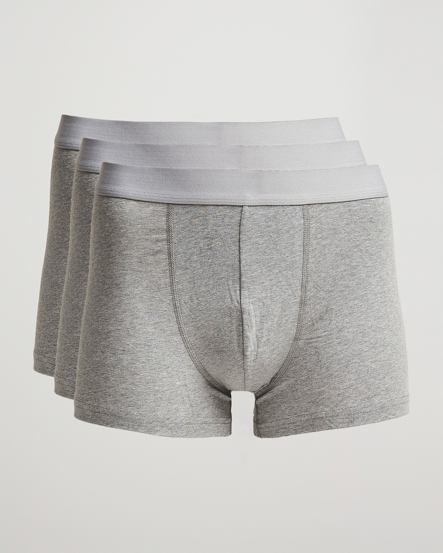Bread & Boxers 3-Pack Boxer Brief Grey Melange – Grijs