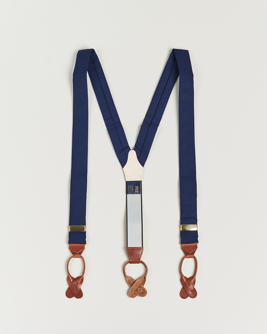Heren | Accessoires | Albert Thurston | Fresco Braces 38mm Royal Blue