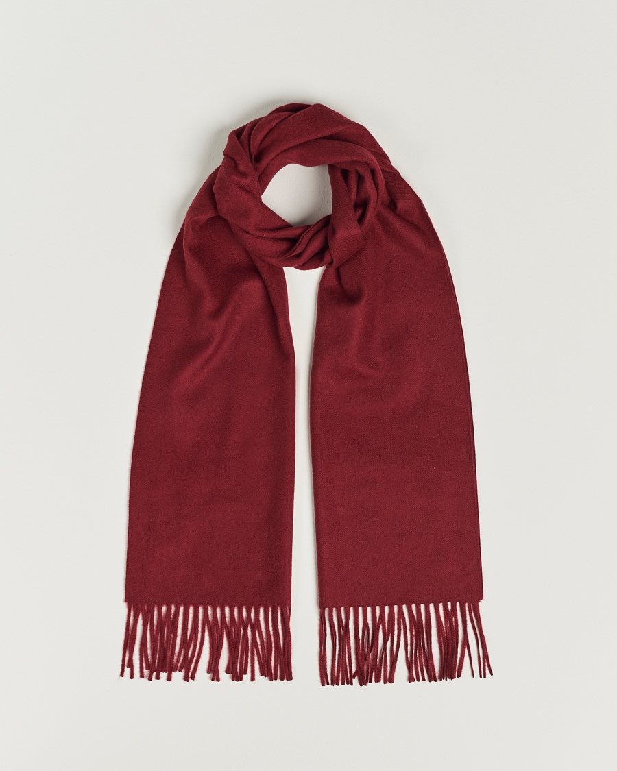 Piacenza Cashmere Cashmere Scarf Burgundy – Rood