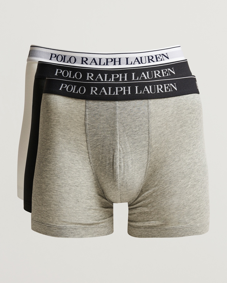 Polo Ralph Lauren 3-Pack Stretch Boxer Brief White/Black/Grey – Grijs