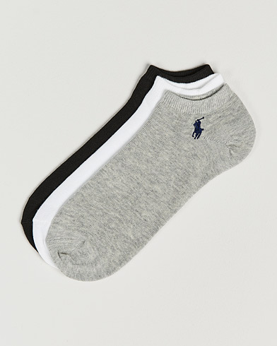 Heren | Polo Ralph Lauren | Polo Ralph Lauren | 3-Pack Ghost Sock Black/White/Grey