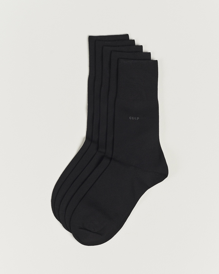 CDLP 5-Pack Bamboo Socks Black – Zwart