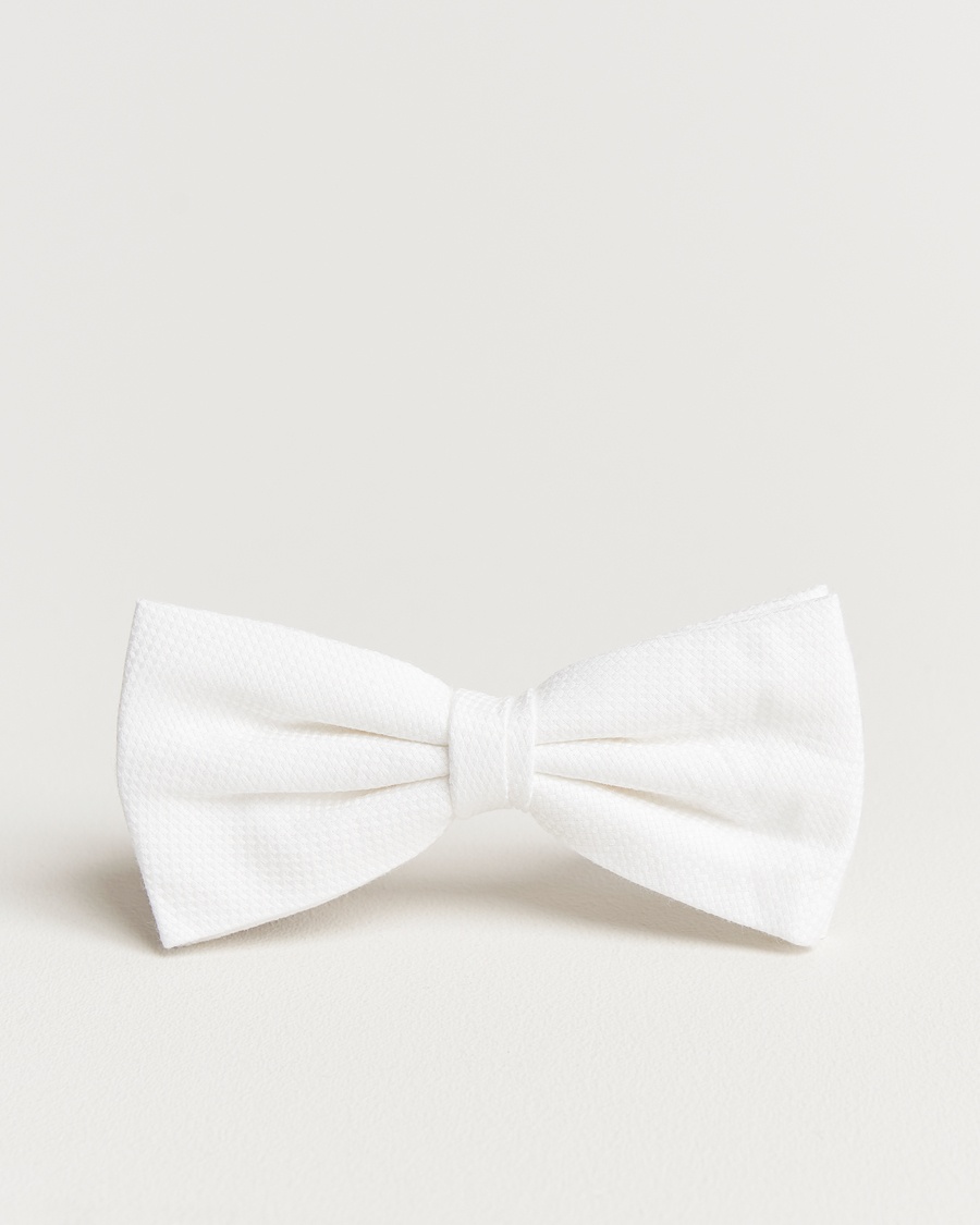 Heren | Business & Beyond | Amanda Christensen | Cotton Pique Pre Tie White