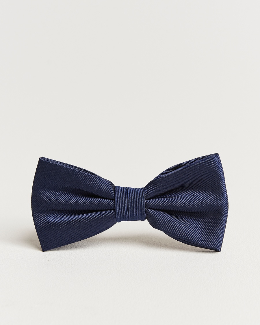 Amanda Christensen Pre Tie Silk Navy – Blauw