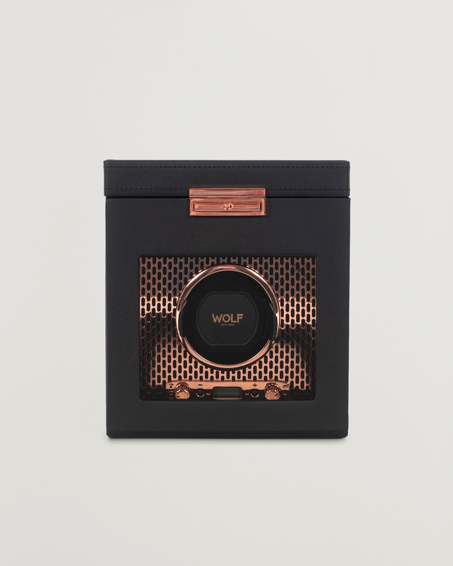 Heren | Horloge & juwelendozen | WOLF | Axis Single Winder with Storage Copper