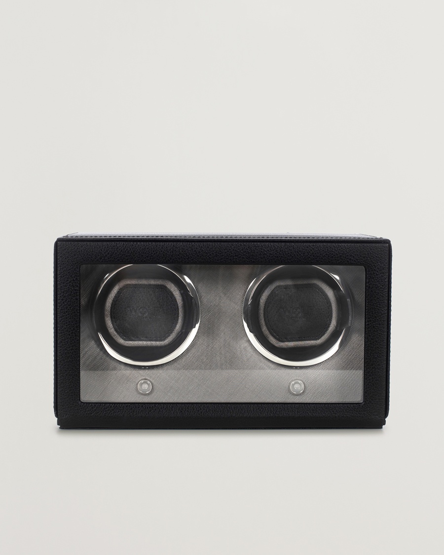 Heren | | WOLF | Cub Double Winder With Cover Black