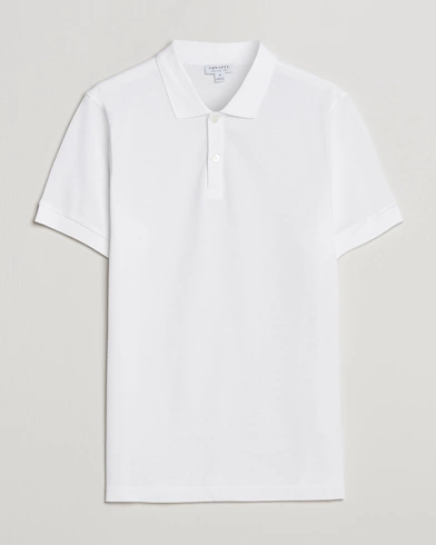  Short Sleeve Pique Polo White