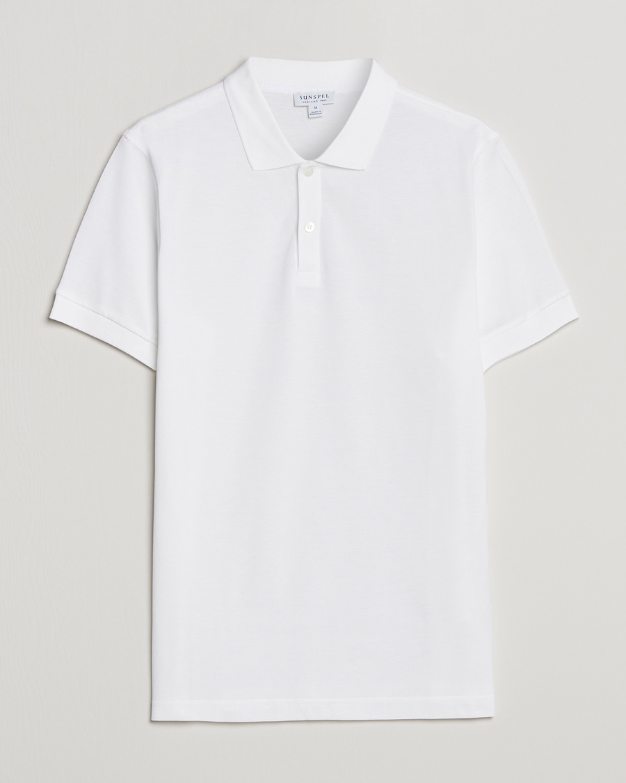  Short Sleeve Pique Polo White