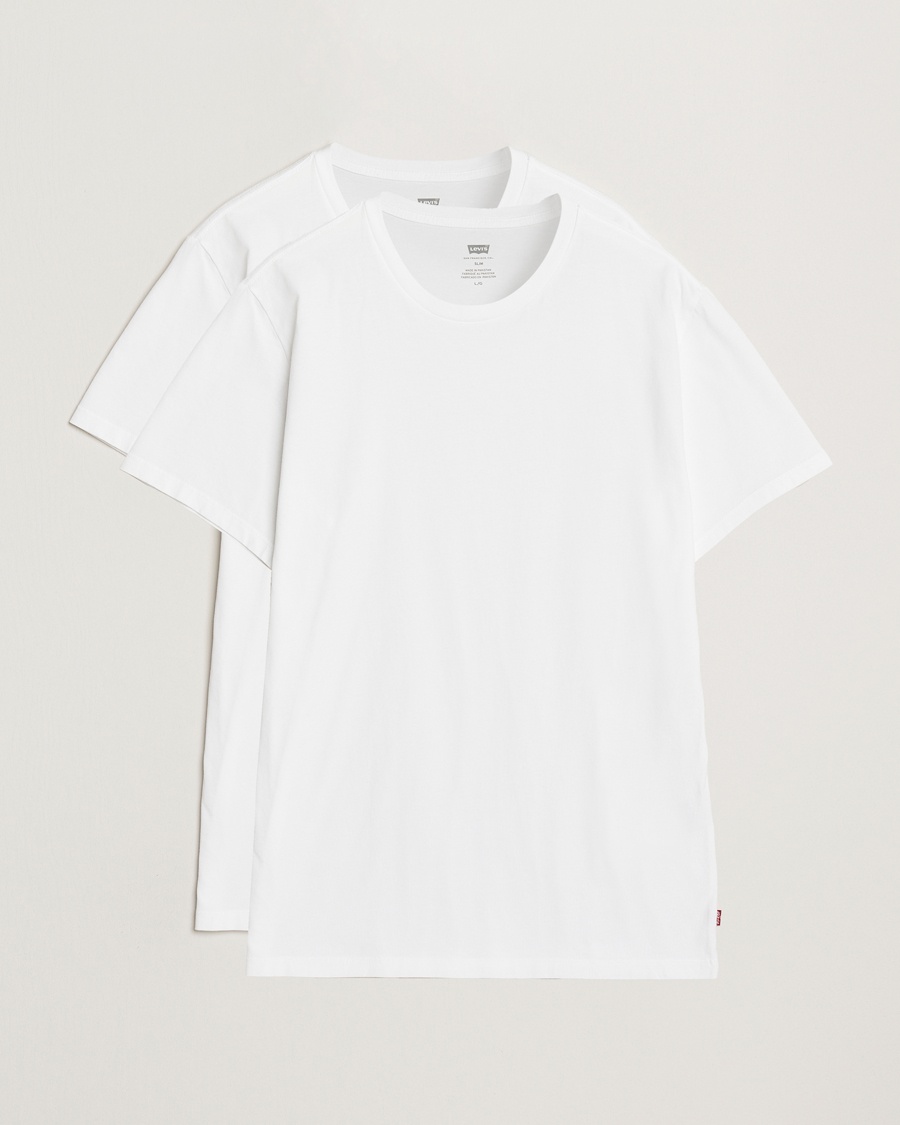Levi's 2-Pack Crew Neck T-Shirt White – Wit
