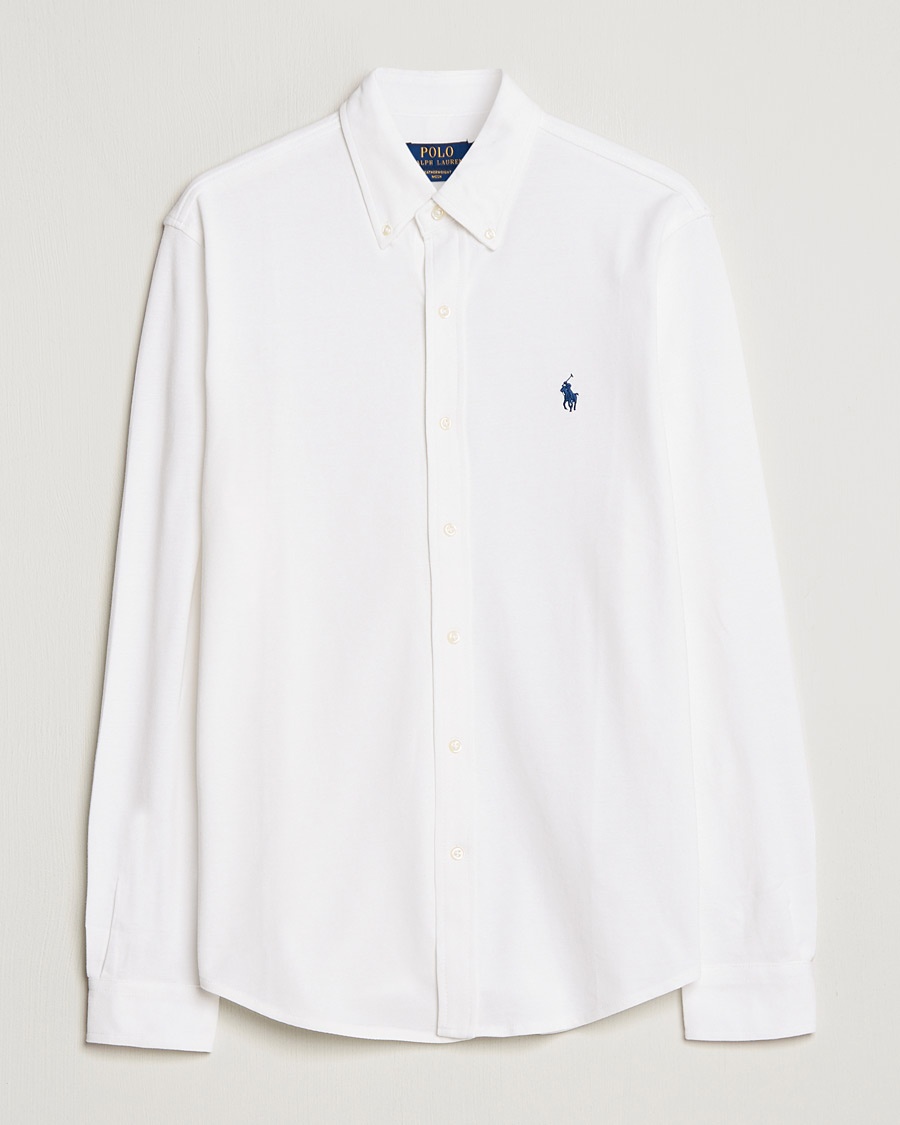 Polo Ralph Lauren Featherweight Mesh Shirt White – Wit
