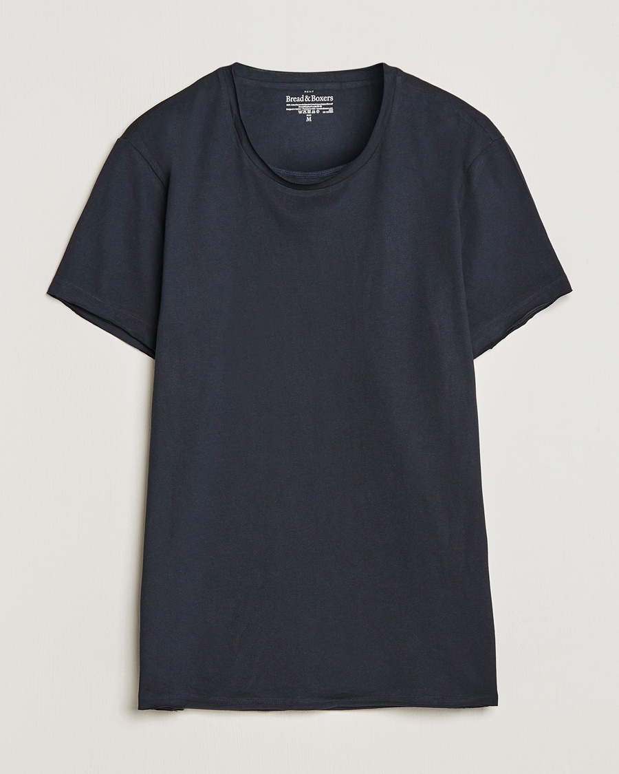 Heren | Kleding | Bread & Boxers | Crew Neck Relaxed Dark Navy