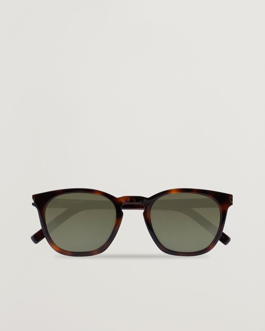 Saint Laurent SL 28 Sunglasses Havana/Green – Bruin