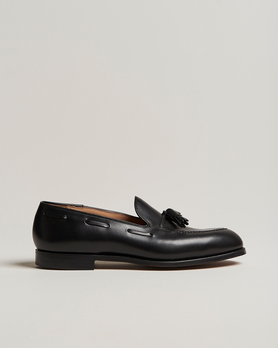Heren | Preppy Authentic | Crockett & Jones | Cavendish 2 Tassel Loafer Black Calf