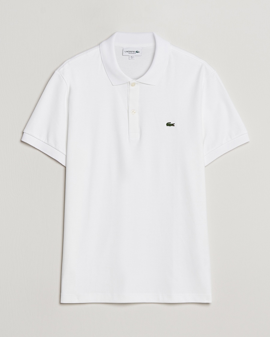Lacoste Pima Interlock Piké White – Wit