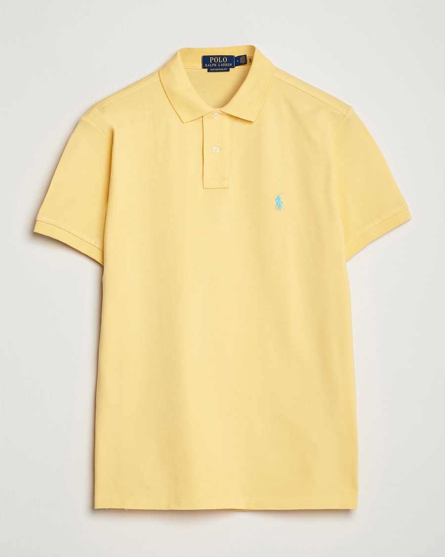 Polo Ralph Lauren Custom Slim Fit Polo Corn Yellow – Geel