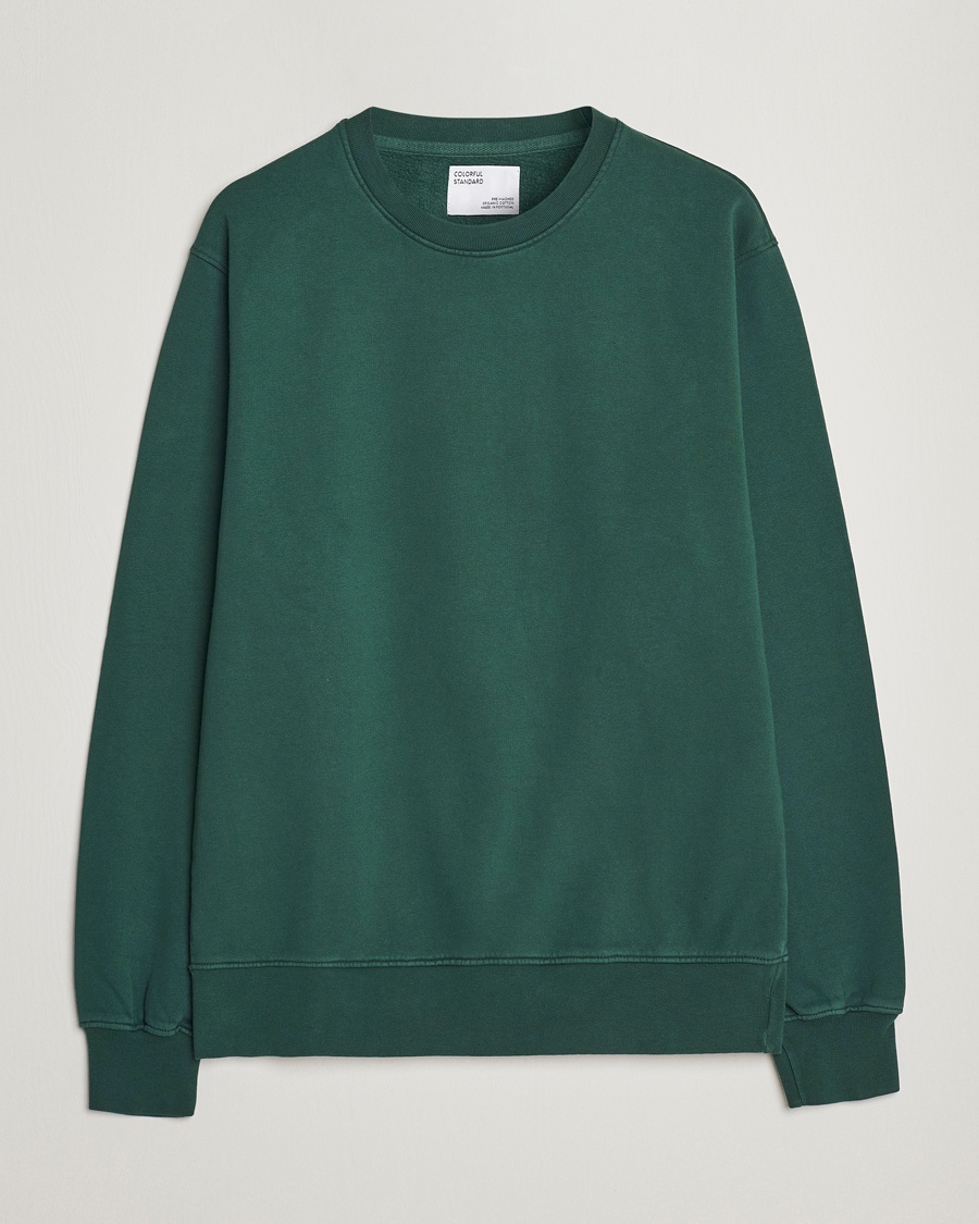 Heren | | Colorful Standard | Classic Organic Crew Neck Sweat Emerald Green