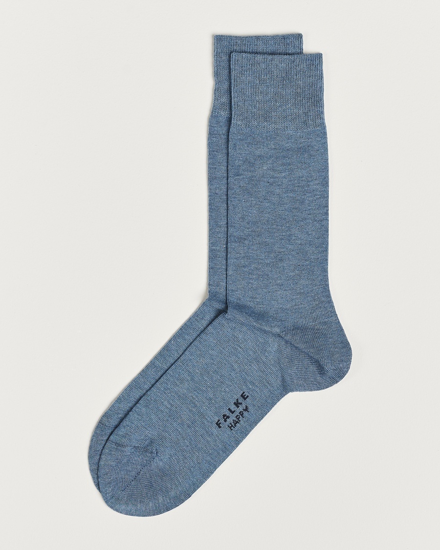 Falke Happy 2-Pack Cotton Socks Light Blue – Blauw