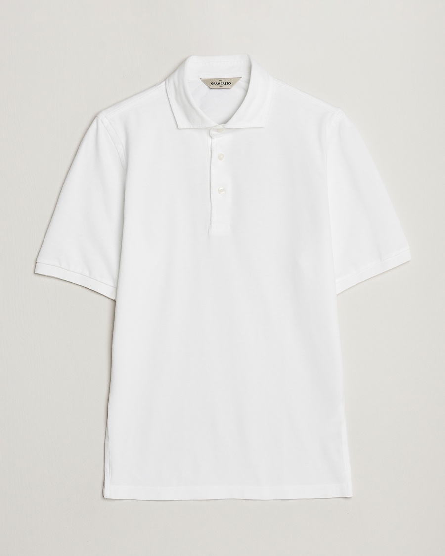 Gran Sasso Washed Polo White – Wit